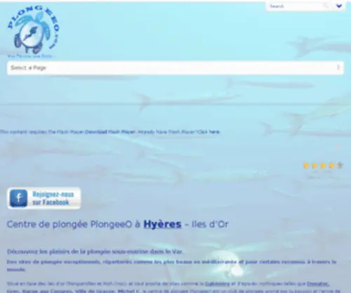 Plongeeo.com(Centre de plongée à Hyères) Screenshot