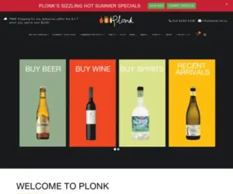 Plonk.net.au(Online Beer Store) Screenshot