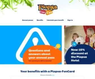 Plopsafuncard.be(Plopsa-FunCard) Screenshot