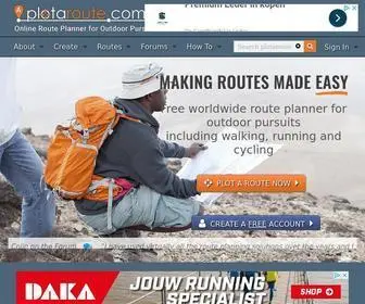 Plotaroute.com(Route Planner. Powerful and accurate route mapping tool) Screenshot