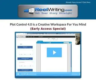 Plotcontrol.com(FINALLY YOU CAN WRITE THE TYPE OF SCREENPLAY THAT HOLLYWOOD) Screenshot