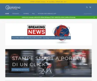 Plotino.it(Plotino Copisteria e Stampa Automatica H24/7 Giorni su 7 Milano Bologn) Screenshot