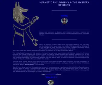 Plotinus.com(Hermetic Philosophy and the Mystery of Being) Screenshot