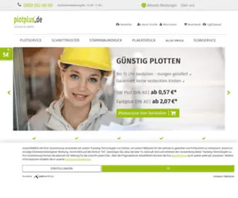 Plotplus.de(Plot Druck & Online Plotservice) Screenshot