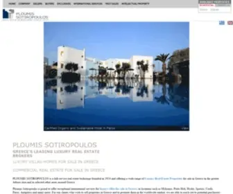 Ploumis-Sotiropoulos.gr(Luxury Real Estate Properties) Screenshot