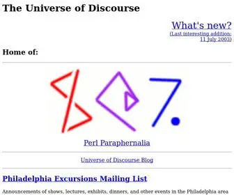 Plover.com(The Universe of Discourse) Screenshot