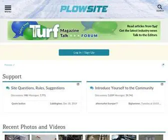 Plowsite.com(Snow Plowing & Ice Management Forum) Screenshot
