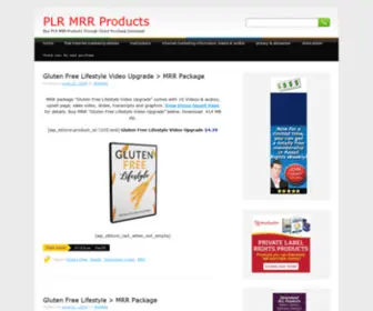 PLR-MRR-Products.com(PLR MRR Products) Screenshot