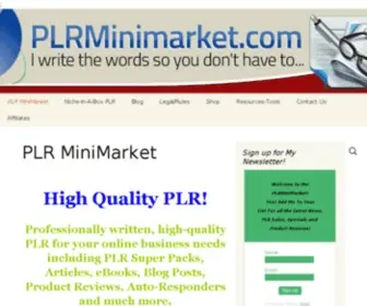 PLrminimarket.com(PLR MiniMarket) Screenshot