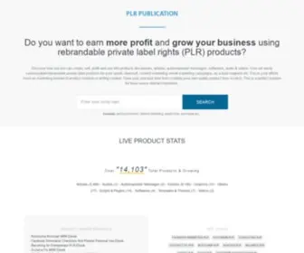 PLrpublication.com(PLR Products) Screenshot