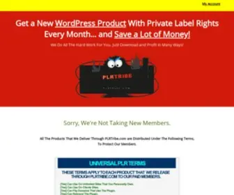PLRtribe.com(WordPress Plugins with Private Label Rights) Screenshot