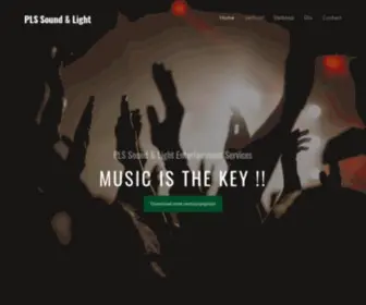 PLS-Soundlight.be(PLS Sound & Light) Screenshot
