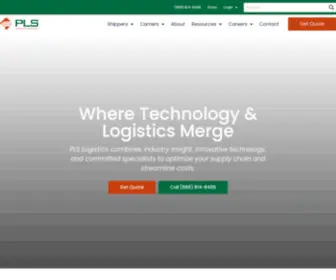 PLslogistics.com(PLS Logistics) Screenshot