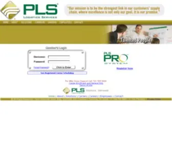 PLSpro.com(Flatbed truck shipping logistics) Screenshot
