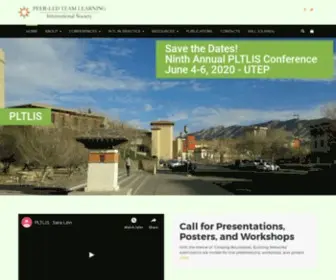 PLtlis.org(Peer-Led Team Learning International Society) Screenshot