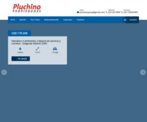 Pluchino.com.ar(Pluchino) Screenshot