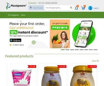 Pluckpears.com(Home) Screenshot