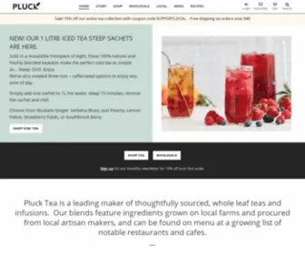 Pluckteas.com(Organic and Sustainable Tea) Screenshot