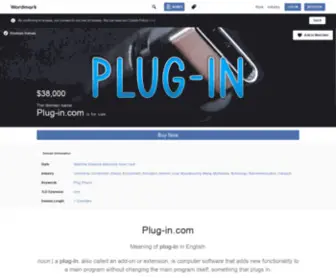 Plug-IN.com(Meaning of plug) Screenshot