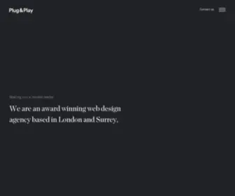 Plugandplaydesign.co.uk(Web design London and web design Surrey) Screenshot