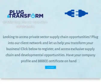 Plugandtransform.com(Plug and Transform) Screenshot