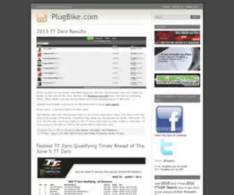 Plugbike.com(Electric Powered Motorcycles) Screenshot