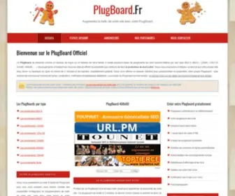 Plugboard.fr(Le site officiel pour la promotion gratuite de vos sites internet avec un plugboard) Screenshot