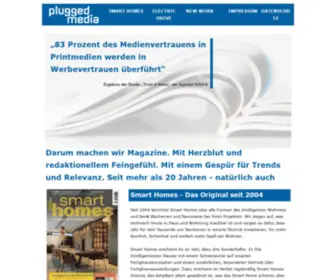 Pluggedmedia.de(Plugged media) Screenshot