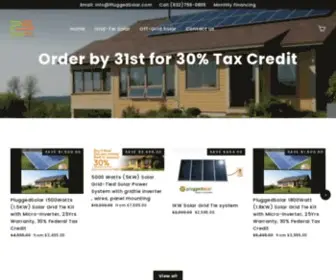 Pluggedsolar.com(PluggedSolar (Plug Watts Inc.)) Screenshot