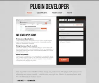 Plugin-Developer.com(Experience the best in WordPress development when you work with Nick Ohrn) Screenshot
