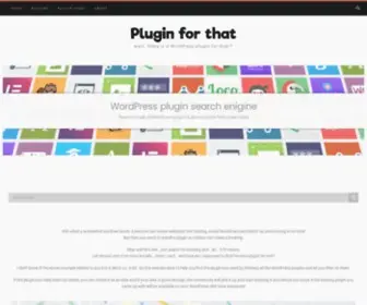 Pluginforthat.com(WordPress plugin search engine) Screenshot