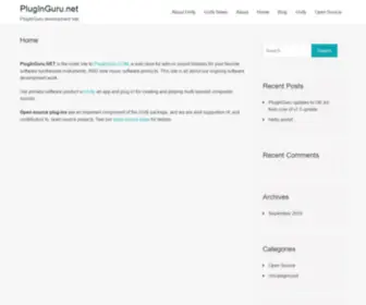 Pluginguru.net(PlugInGuru development site) Screenshot
