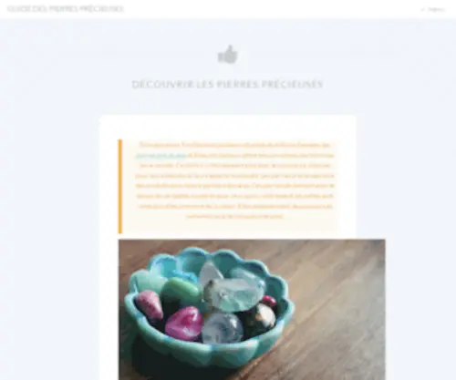Pluiedecristal.fr(Découvrir les pierres précieuses) Screenshot