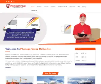 Plumagegroup.com(Plumage Group Deliveries) Screenshot