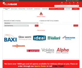 Plumbase.com(Gas &amp; Oil Heating Spares) Screenshot