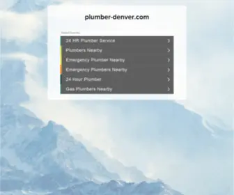 Plumber-Denver.com(Learn How To Find The Best Plumber In Denver) Screenshot