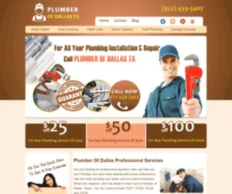 Plumberofdallastx.com(Plumber Of Dallas TX) Screenshot