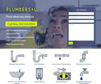 Plumbers4U.co.za(Plumbers4U) Screenshot