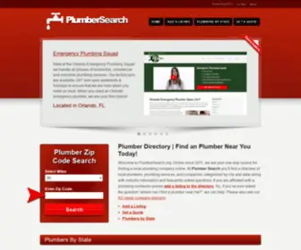 Plumbersearch.org(PlumberSearch®) Screenshot