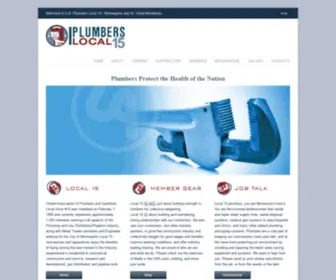 Plumberslocal15.com(U.A) Screenshot