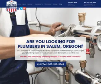 Plumberssalemoregon.com(United Plumbing company plumbers) Screenshot