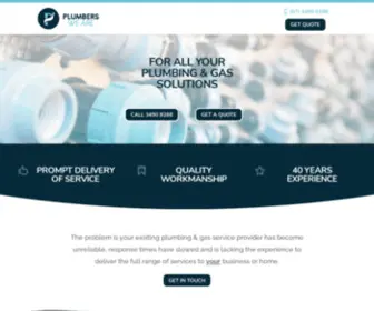 Plumbersweare.com.au(Plumbers We Are) Screenshot