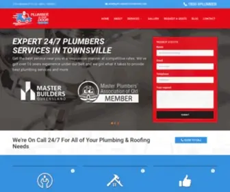 Plumbertoyourdoor.com.au(Local Townsville Plumber) Screenshot