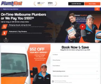 Plumbfirst.com.au(Plumber Melbourne) Screenshot