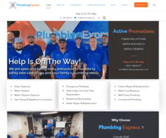 Plumbing-Express.com(Plumbing Express in Sarasota and Manatee counties) Screenshot