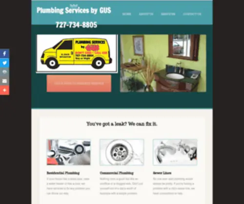 Plumbingbygus.com(Plumbing,plumber, dunedin) Screenshot