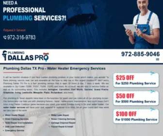 PlumbingdallastXpro.com(Plumbing Dallas TX Pro) Screenshot