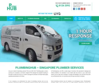 Plumbinghub.com.sg(Singapore Trusted Plumbing Service in the West) Screenshot