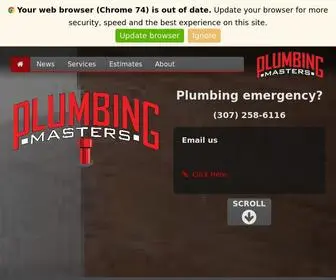 Plumbingmasterswy.com(Plumbing Masters) Screenshot