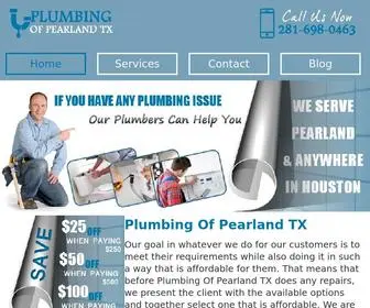 Plumbingofpearland.com(Plumbing Of Pearland TX) Screenshot